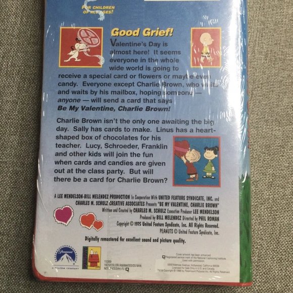 Peanuts Classic Be My Valentine, Charlie Brown (VHS, 1997, Clamshell) - Picture 4 of 6